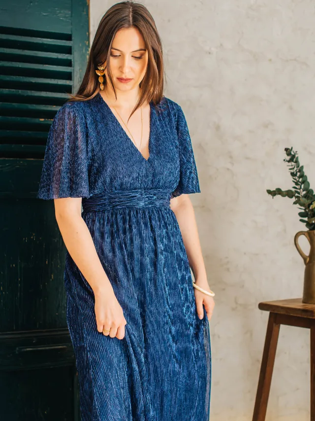 Céleste Lange Jurk Céleste ASTRID Blauw