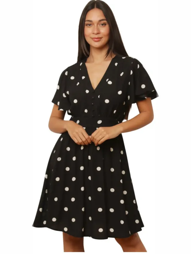 La Modeuse Korte Jurk La Modeuse 78736_P187338 Zwart