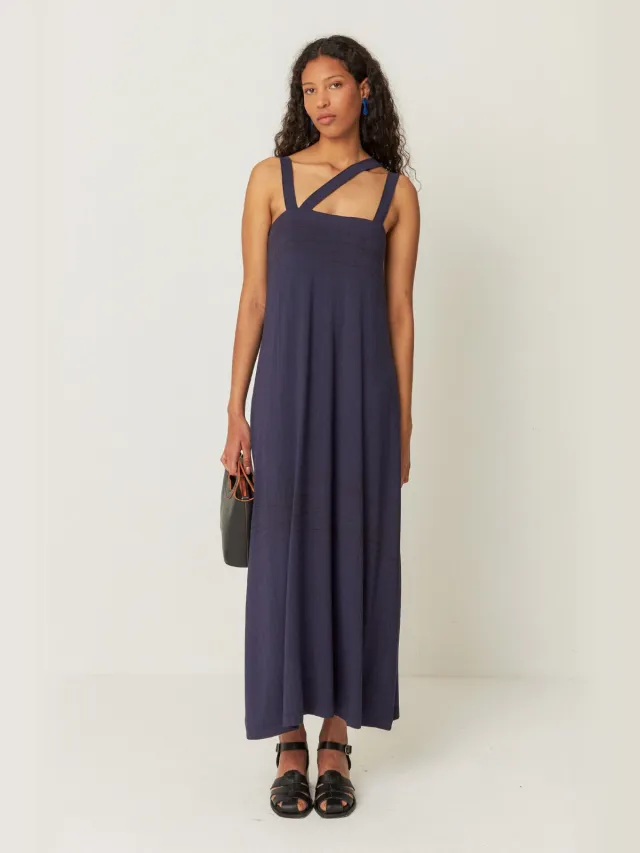 Skfk dames vegan Jurk Odele Marineblauw Extra donkerblauw