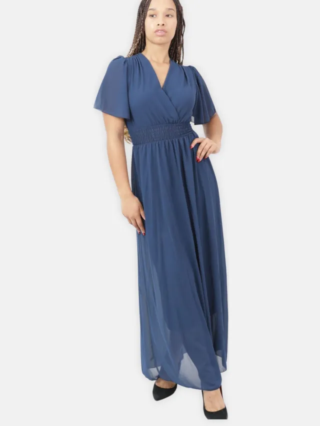Elara Maxikleid Navy