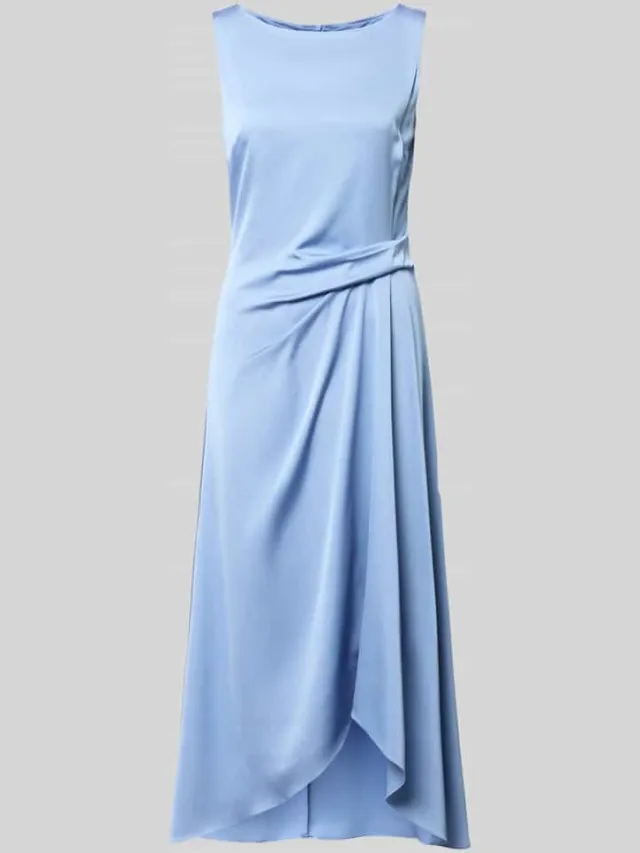 Vera Mont cocktailjurk met asymmetrische zoom lichtblauw, foto 2