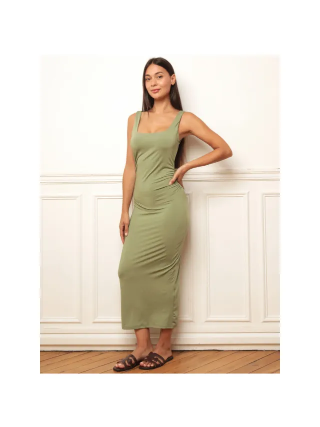 La Modeuse Jurk La Modeuse 79201_P188518 Kaki