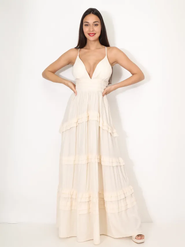 La Modeuse Jurk La Modeuse 71303_P167552 Beige