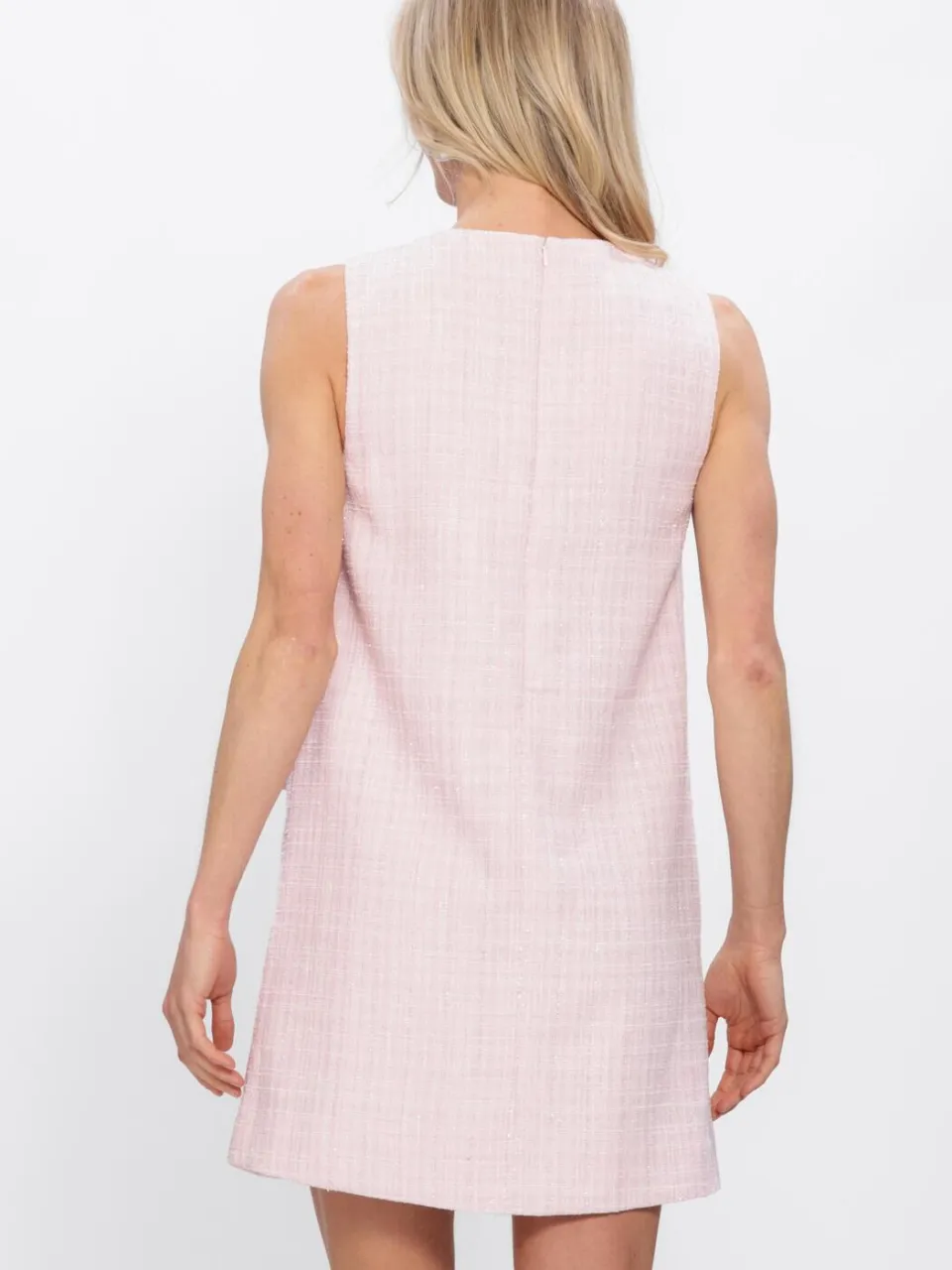 Y.A.S. YAS Dames Jurken Yasjose Sl Boucle Dress - Lichtroze, foto 3