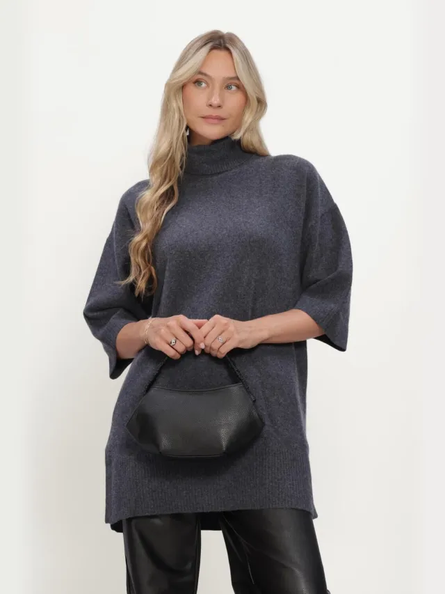 MSCH Copenhagen Dames Jurken Mschosiris 3/4 R Pullover - Antraciet