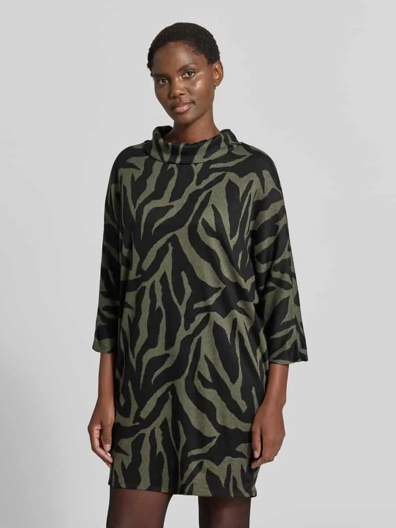Apricot Mini-jurk met zijwaartse steekzakken Olijfgroen