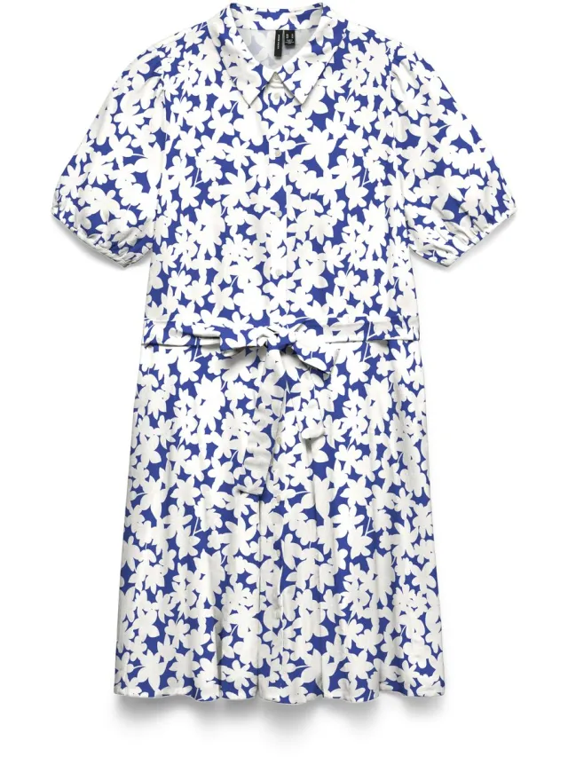 Vero Moda Blousejurk VMDICTHE Korte jurk Nebulas Blue