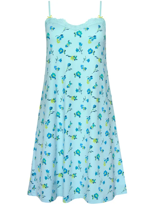 Lisca Korte Jurk Lisca Babydoll BLOOMY Cheek Blauw