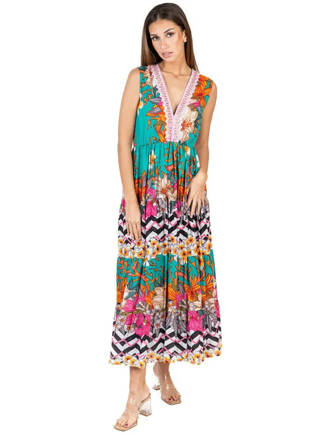 Isla Bonita By Sigris Jurk Isla Bonita By Sigris Jurk Multicolour