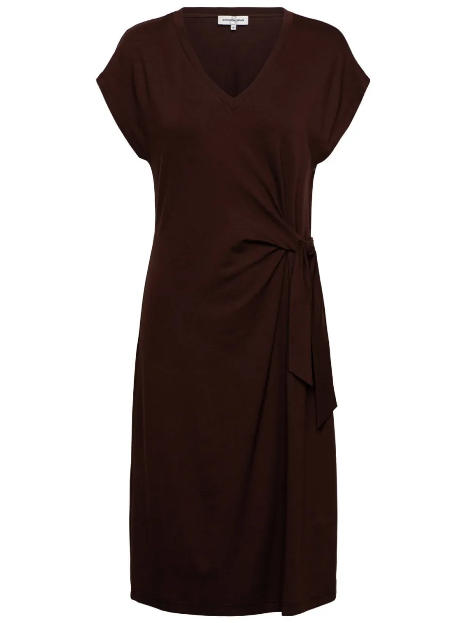 &Co Woman midi jurk donkerbruin, foto 2