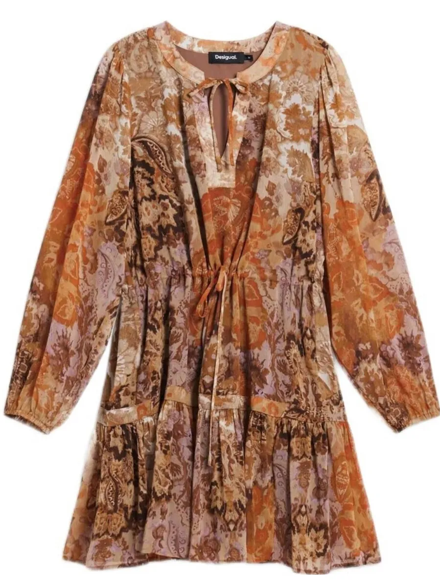 Desigual mini jurk oranje, foto 2