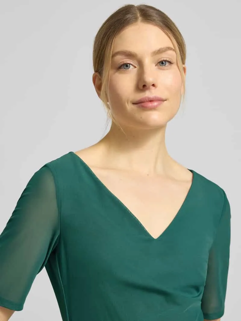 Vera Mont Midijurk in semitransparant design donkergroen, foto 4
