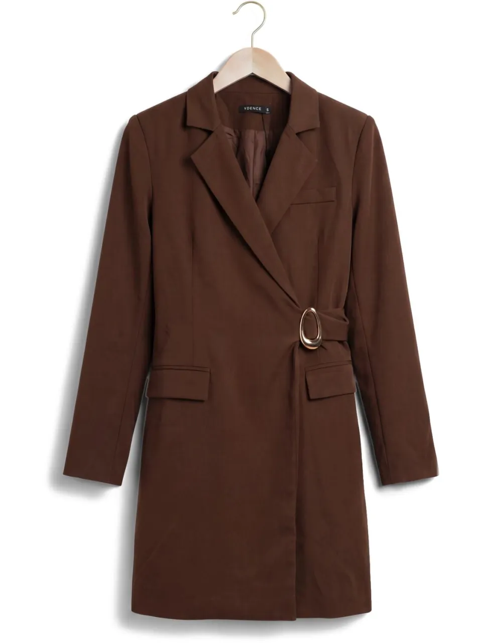 Ydence Dress Carmel jurk bruin, foto 3