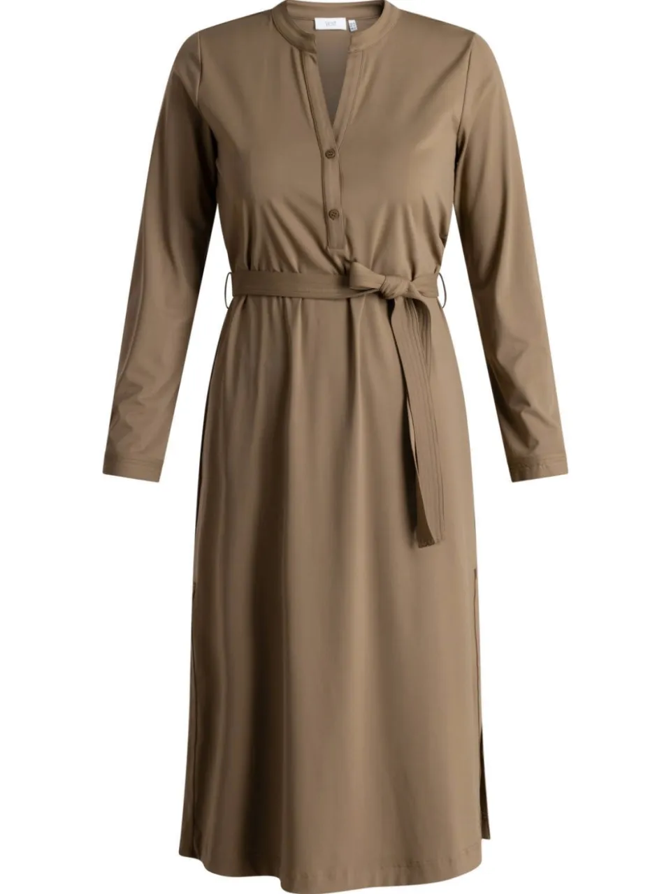 Yest Curve blousejurk travelstof Plus Size - olijfgroen, foto 2