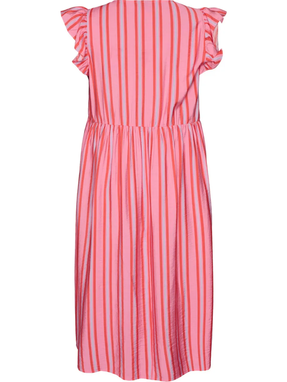 Zizzi gestreepte blousejurk roze, foto 3