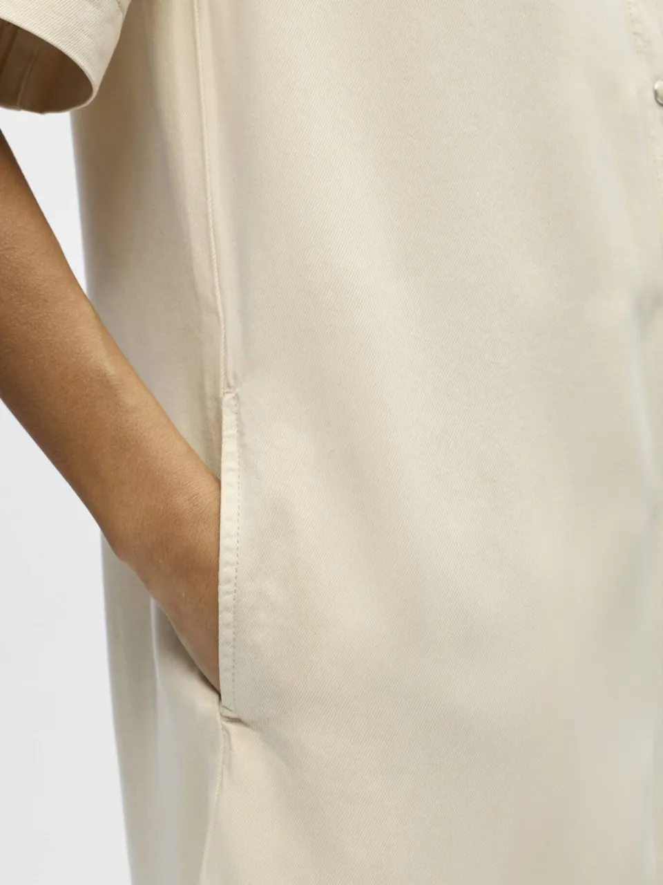 Object denim blousejurk ecru, foto 4