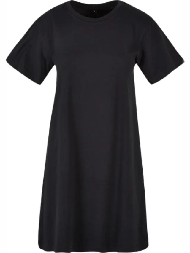 Build Your Brand Ladies Tee Dress - Black