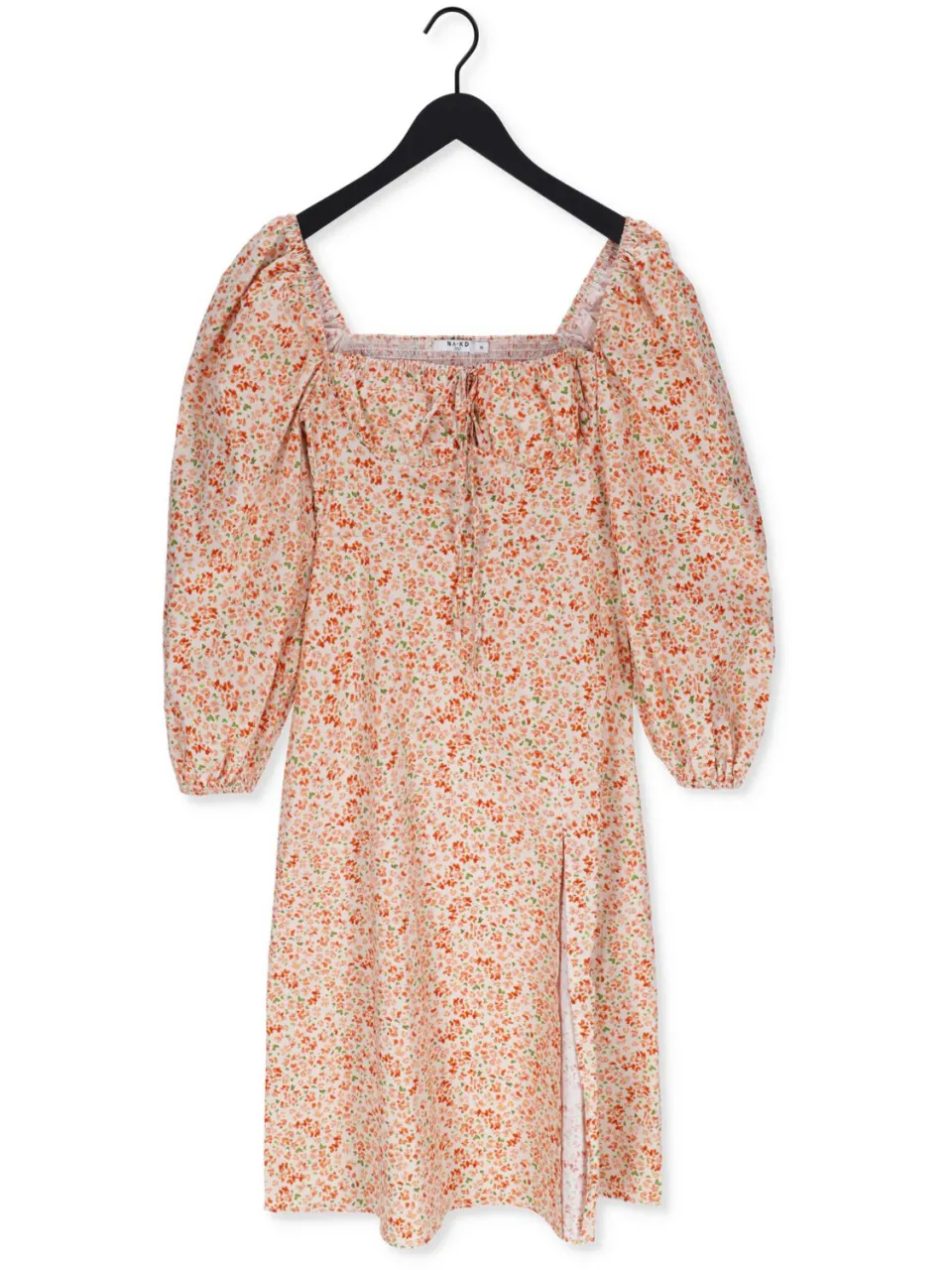 NA-KD Dames Jurken Cups Detail Cotton Ls Midi Dress - Multi, foto 2