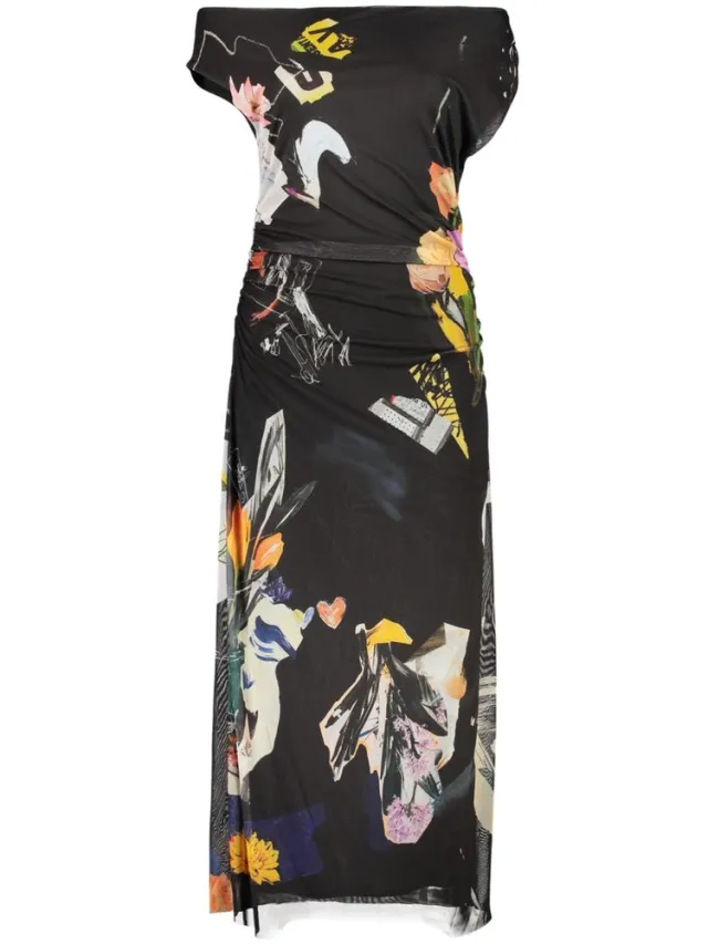 Desigual Zwarte Viscose Damesjurk