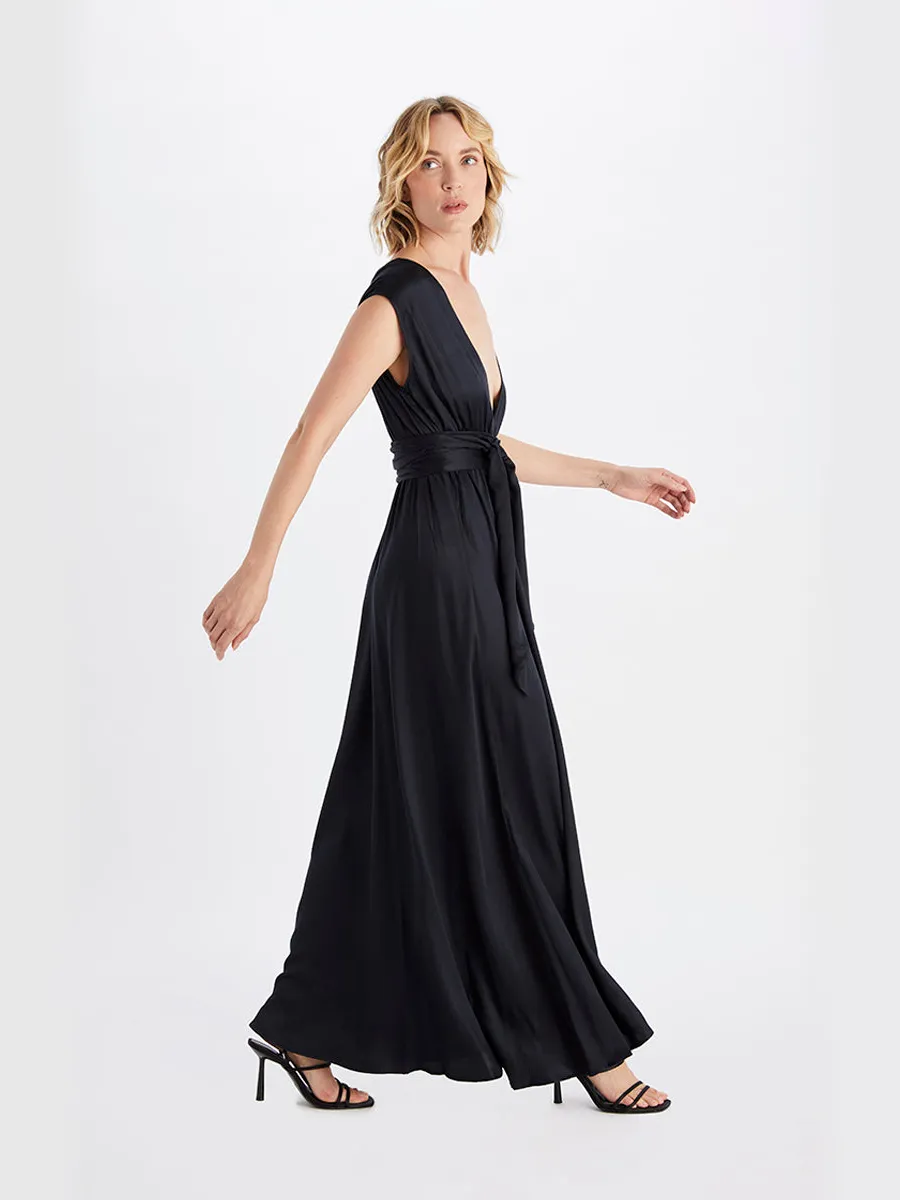 Neu Nomads dames vegan Jurk Grace Zwart, foto 2