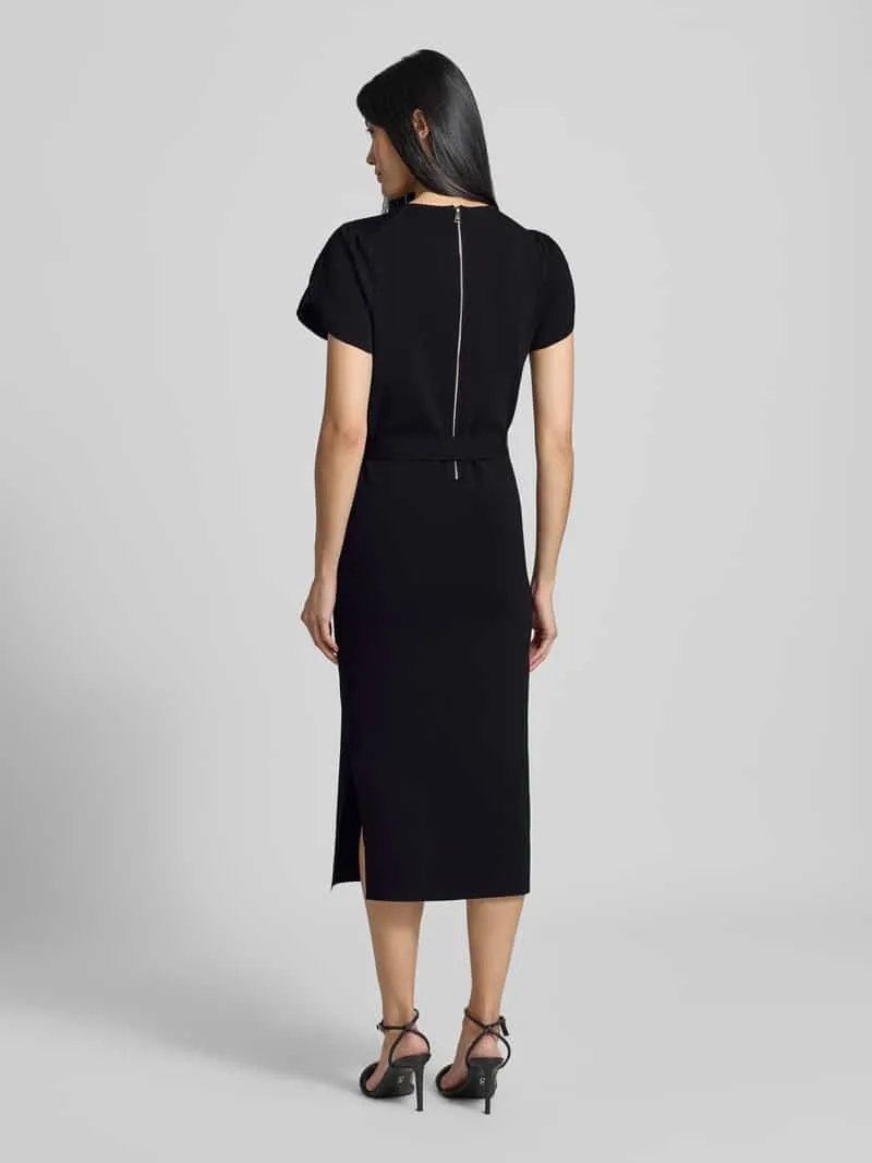 Ted Baker Slim fit midi-jurk van viscosemix model 'JULIANY' zwart, foto 2