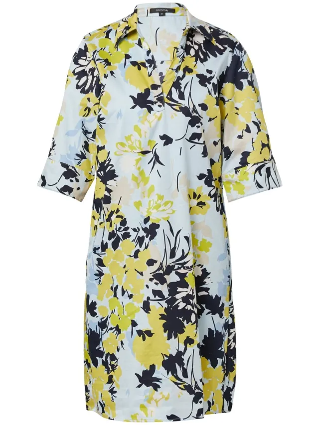 Comma Jurk - Vrouwen - 50A5 BLUE - katoen