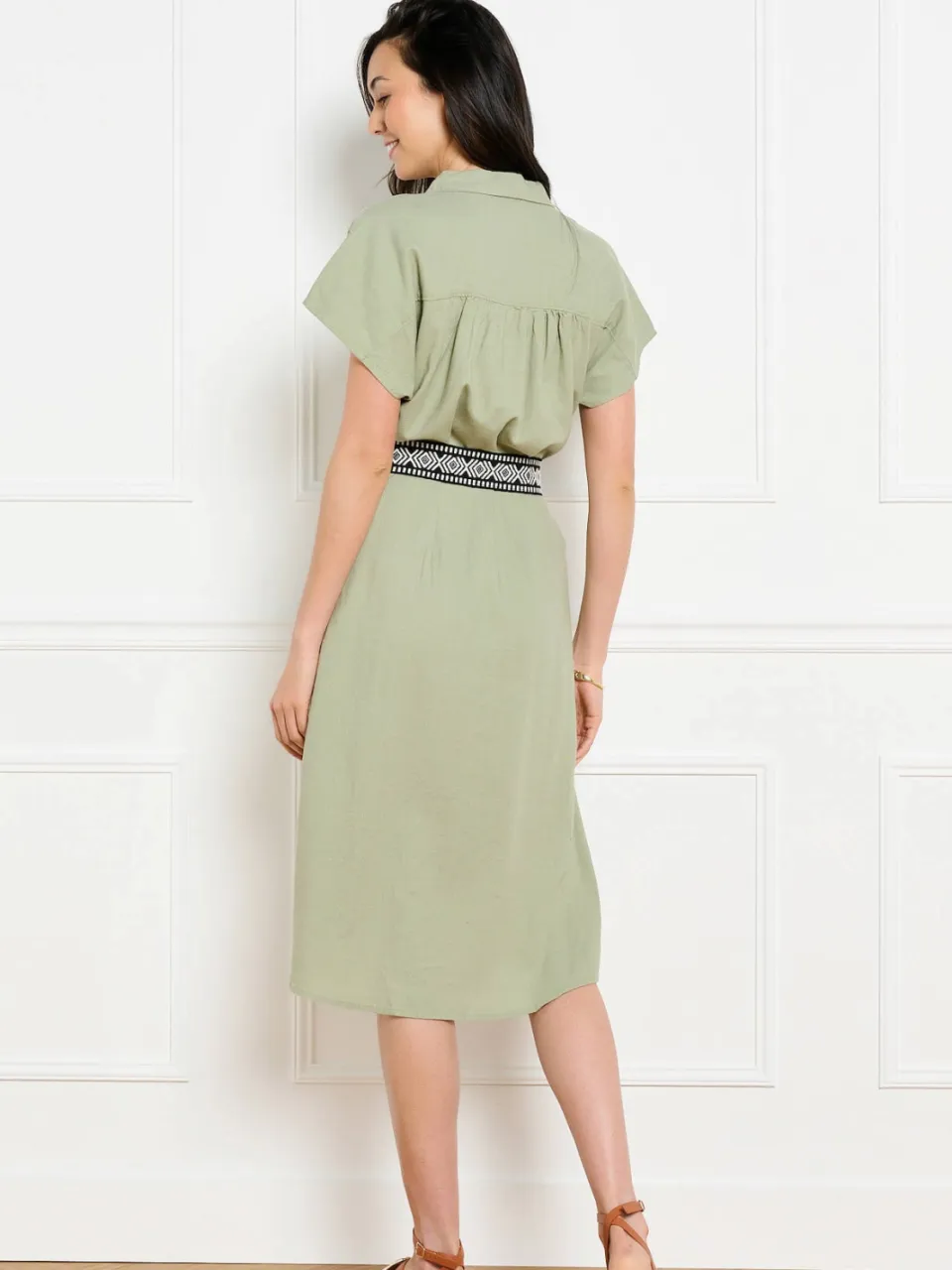 LOLALIZA blousejurk groen, foto 6
