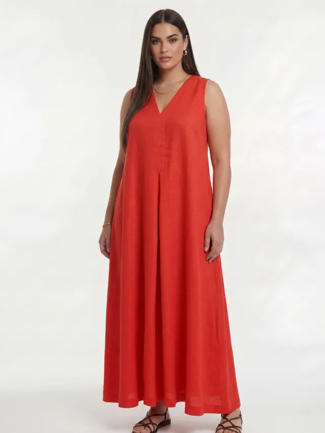 Yoek Jurk swing | Light Red