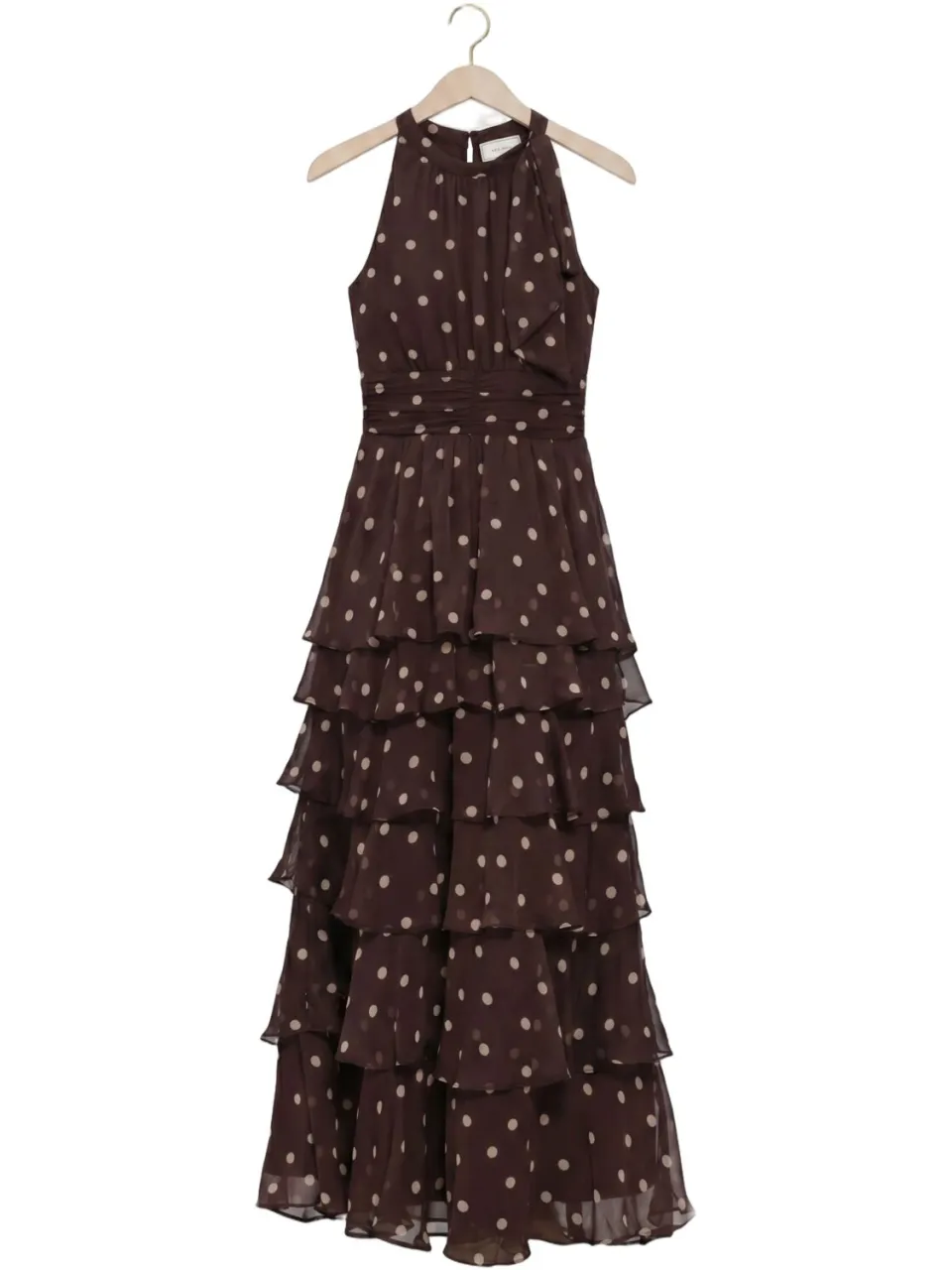 NEO NOIR Dames Jurken Marli Big Dot Dress - Bruin, foto 2