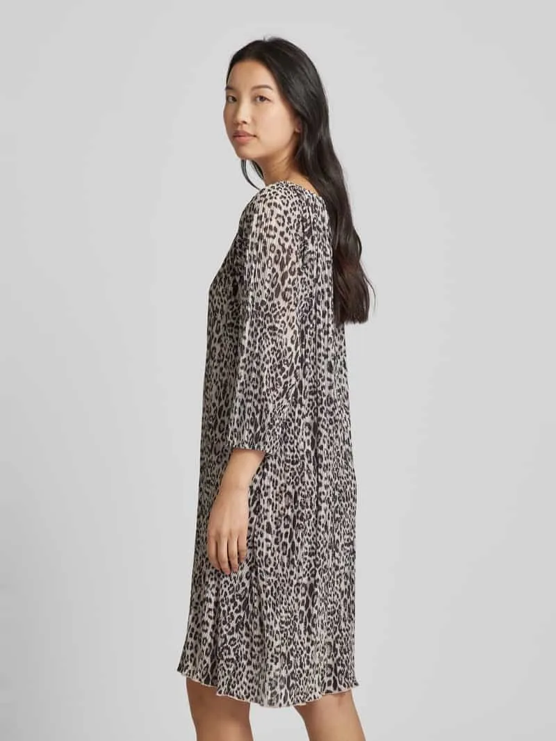 Christian Berg Woman Mini-jurk met dierenprint zand, foto 3