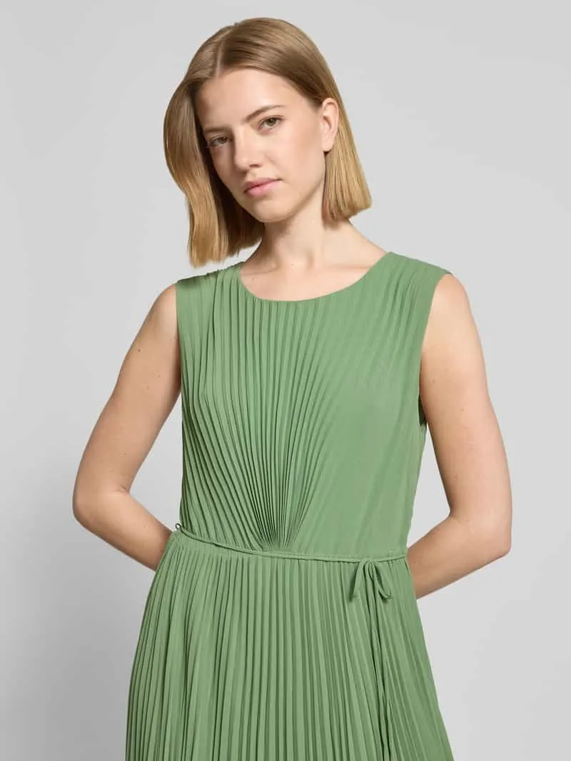 s.Oliver regular fit jurk met plissés groen, foto 3