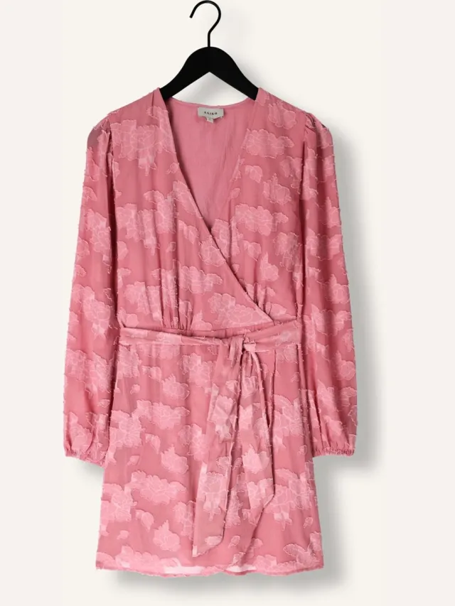 Aaiko Eloise Chiffon Flower Pes 509 Dames - Jurk - Roze