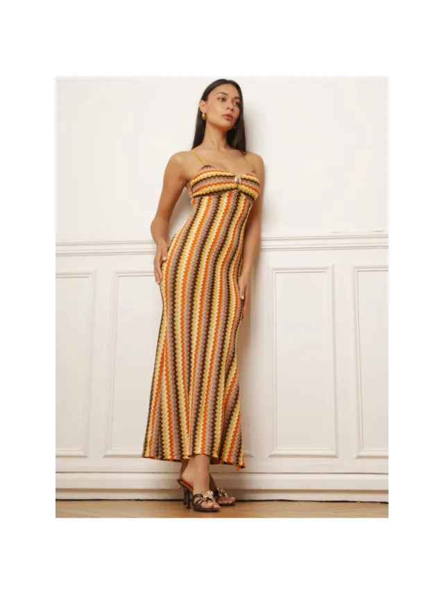 La Modeuse Jurk La Modeuse 78724_P187314 Bruin