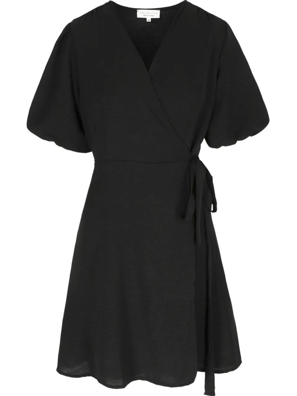 LOLALIZA viscose zomerjurk - zwart, foto 2