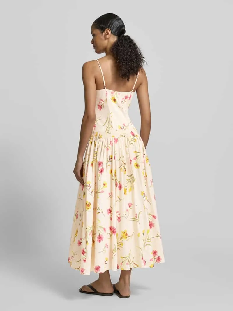 Jake*s Collection Midi-jurk met verstelbare bandjes beige, foto 3