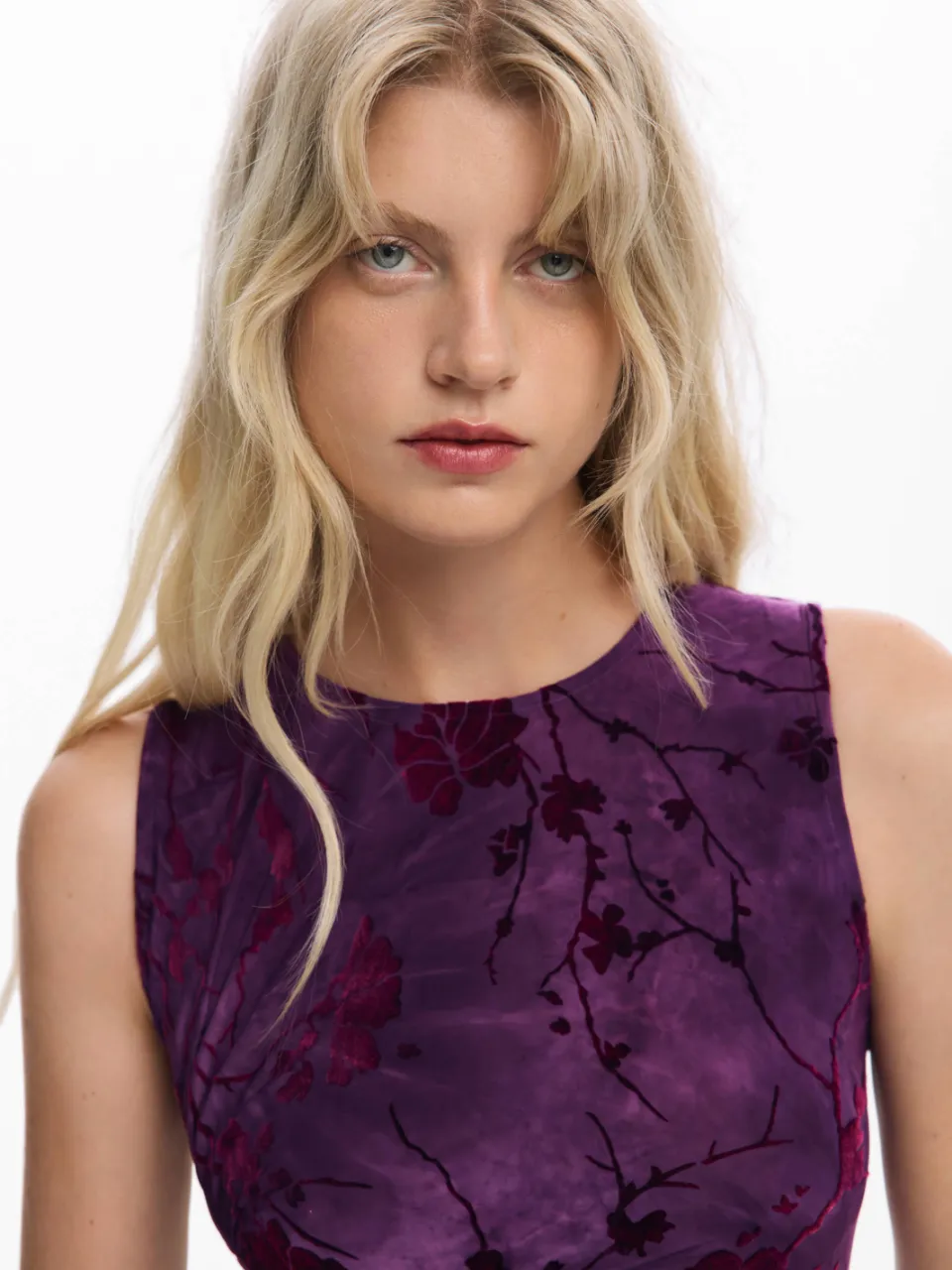 Desigual Alina midi jurk paars, foto 4