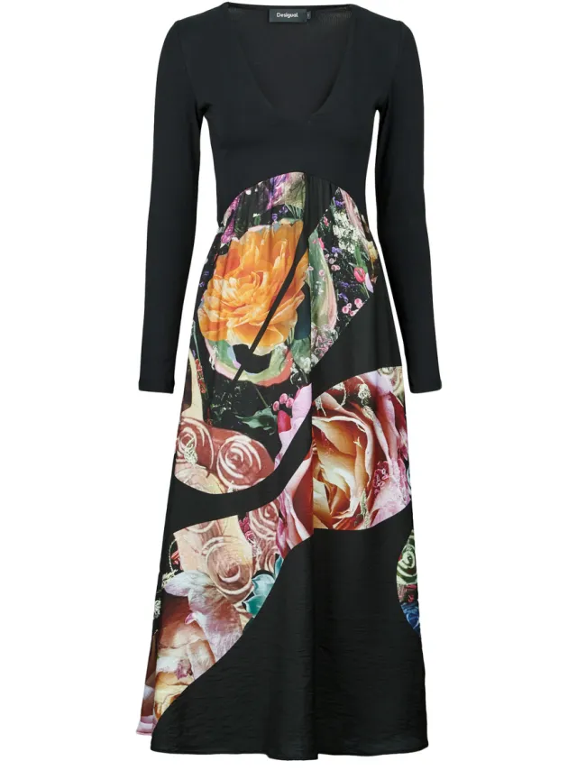 Desigual Lange Jurk Desigual BOUQUETS LACROIX Multicolour