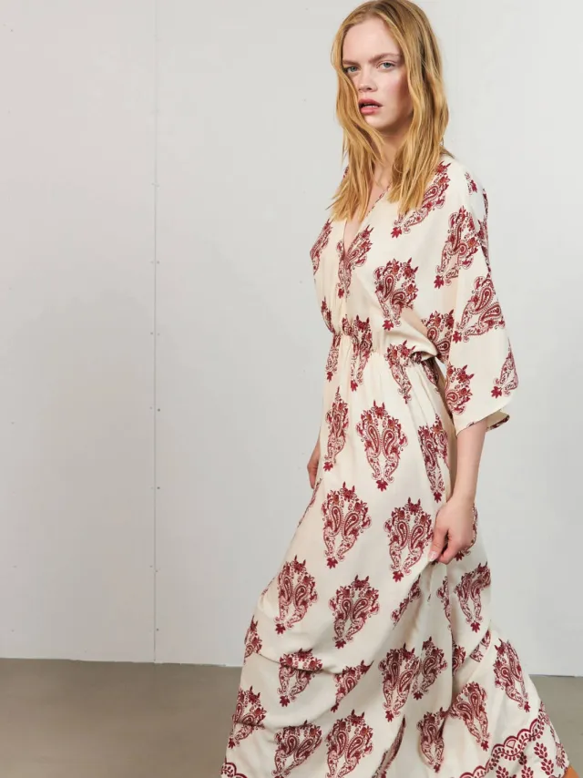 Lollys Laundry maxi jurk ecru, foto 2