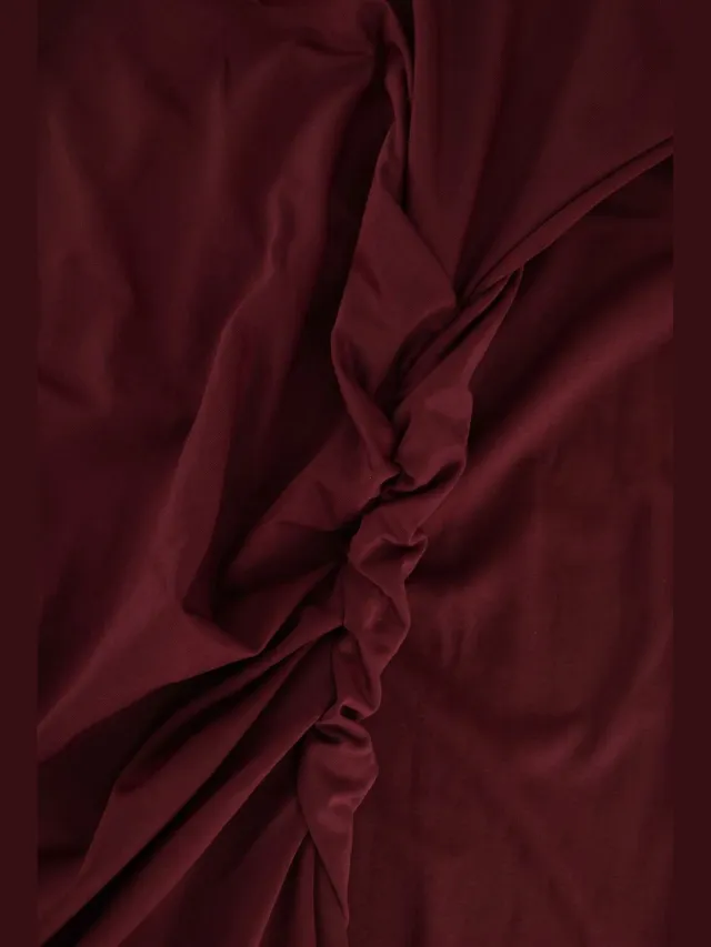 ROSEMUNDE Rwbridget O-neck Long Dress Dames - Jurk - Bordeaux