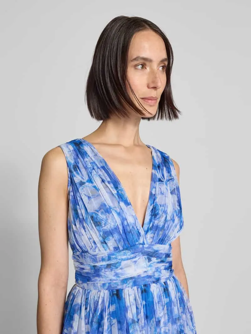 Lace & Beads Cocktailjurk in laagjeslook blauw, foto 4