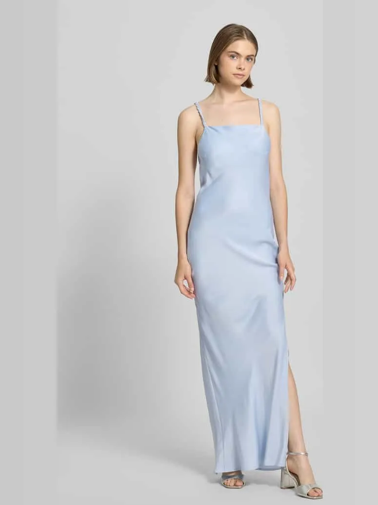 LeGer Maxi-jurk met cascadehals, model 'Antonie' lichtblauw, foto 5