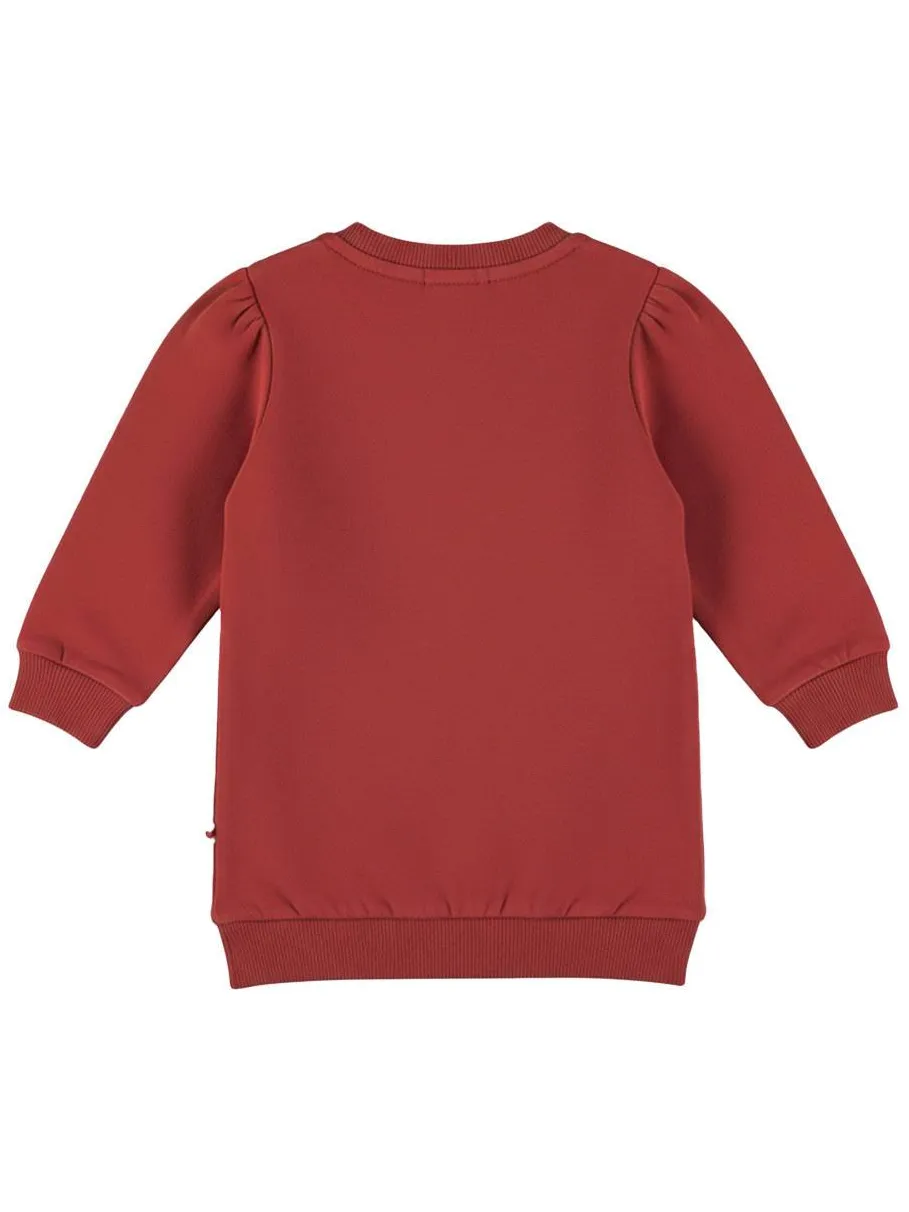 Dirkje sweatjurk rood, foto 3