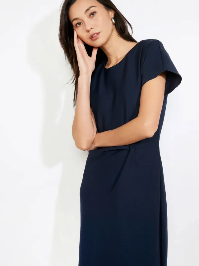 LOLALIZA midi jurk donkerblauw, foto 5