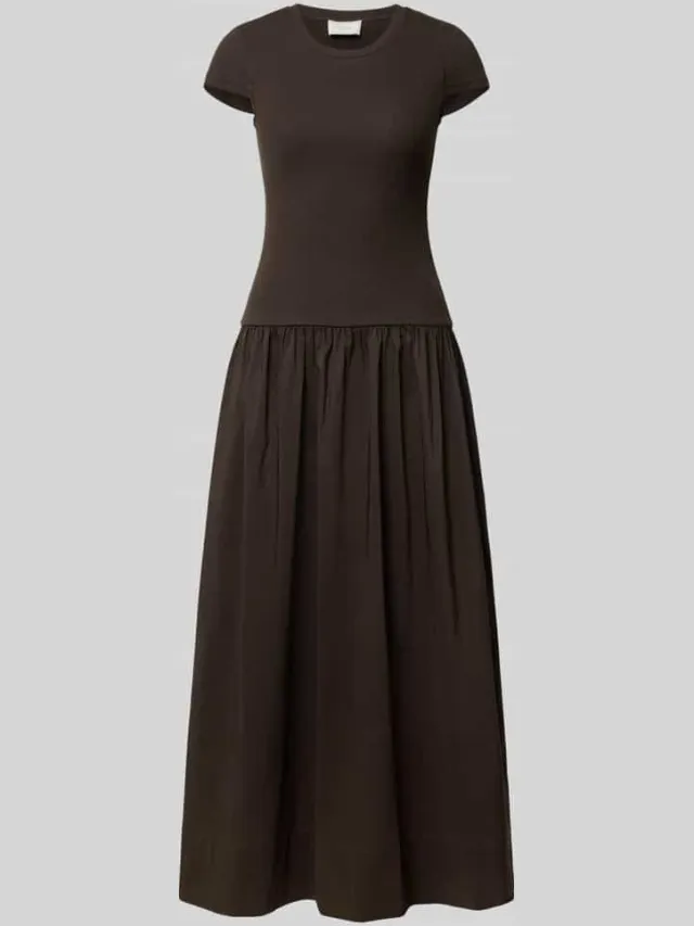 NEO NOIR Maxi-jurk in 2-in-1-look model 'Tuscany' middenbruin, foto 2