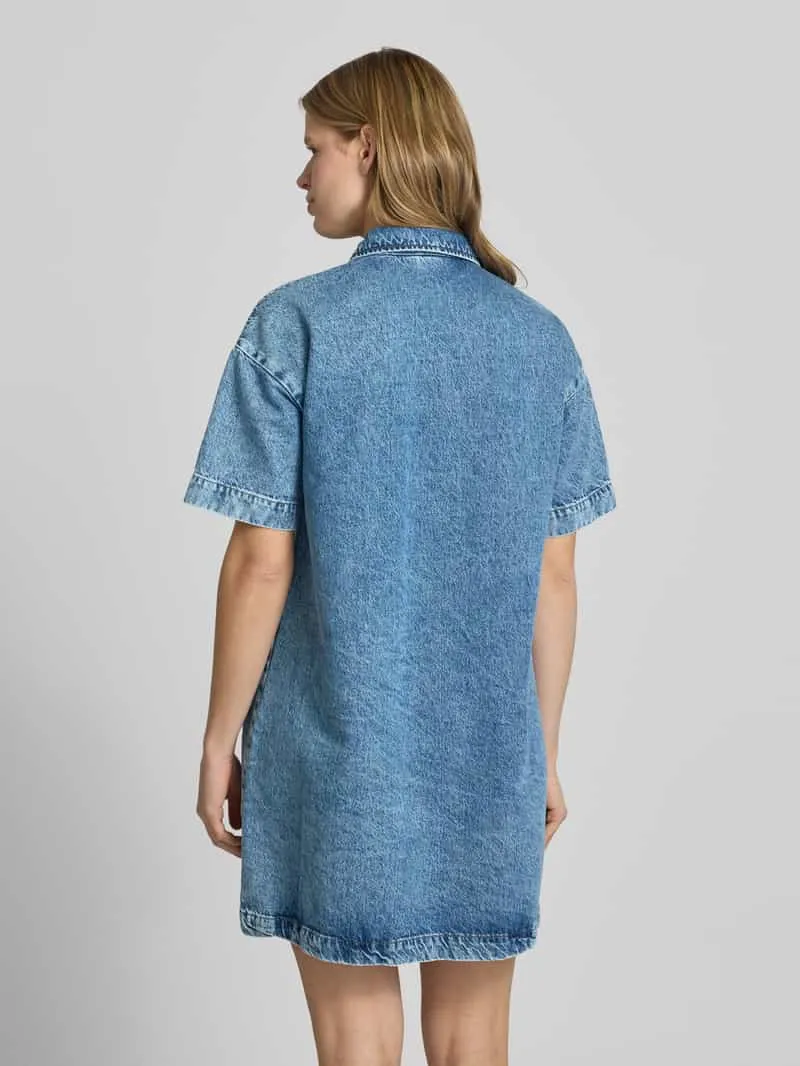 Pieces Loose fit denimjurk van katoenmix model 'SKY', foto 3