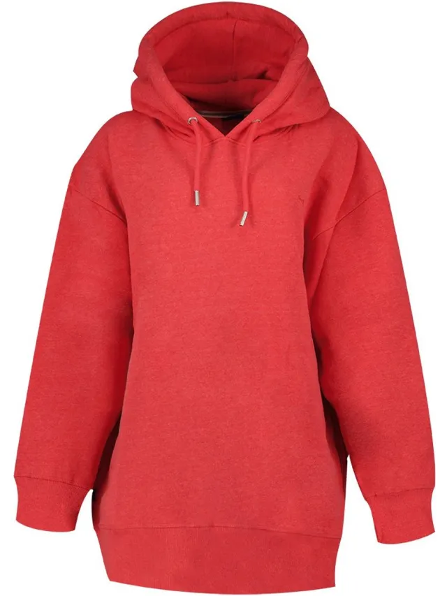 Superdry Vintage Logo Emb Sweat Lang Mouw Jurk Rood XS-S Vrouw