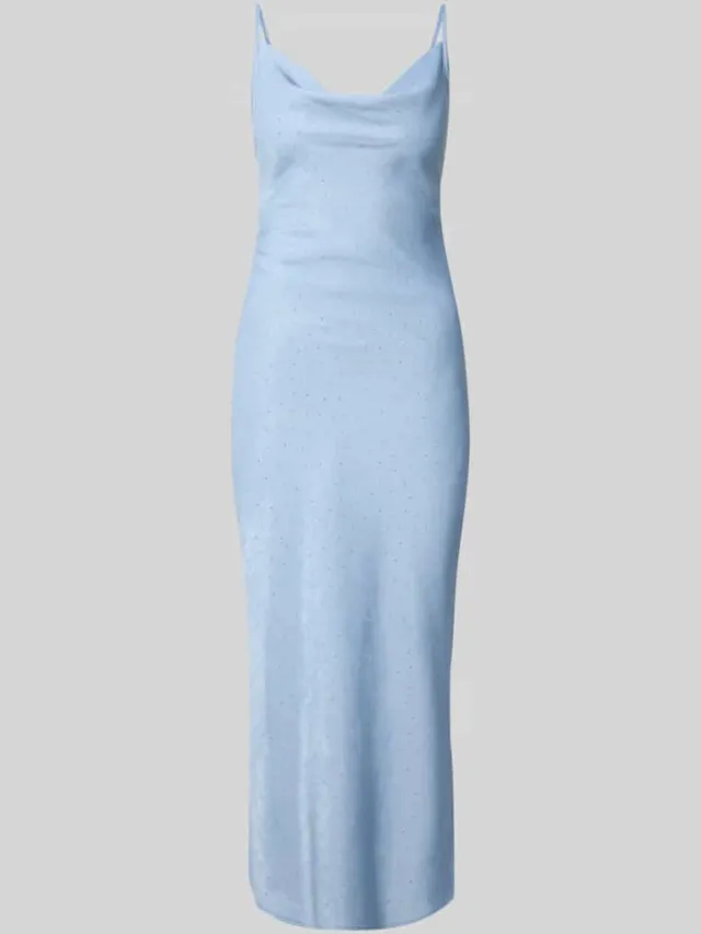 Guess Slim fit midi-jurk met viscose model 'Lina' bleu, foto 2