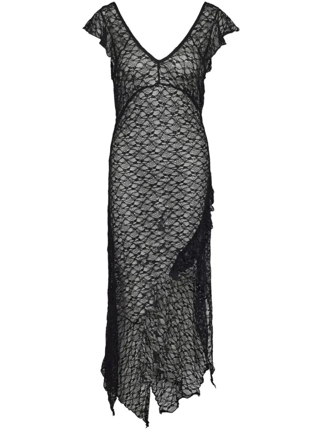 Noisy May Maxi jurk Kanten Black