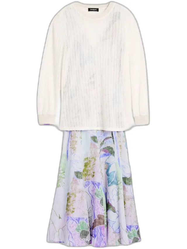 Desigual Damesjurk Desigual Flora white/tutti frutti