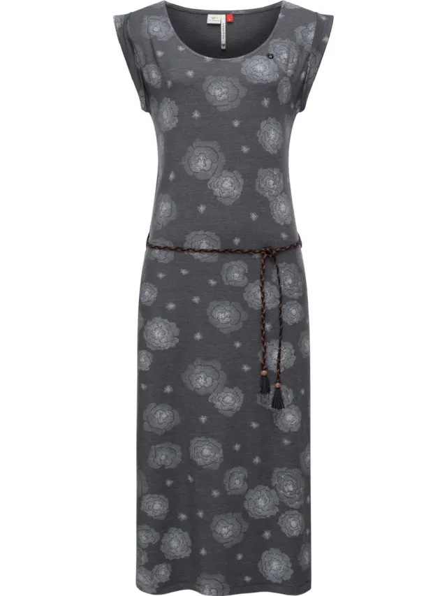 Ragwear Damen Maxi-jurk Tag Midi Donkergrijs